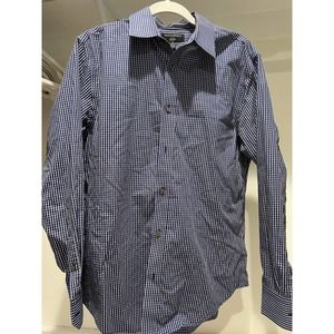 Banana Republic Men's Non-Iron Classic Fit‎ Dress Shirt Blue Size Medium